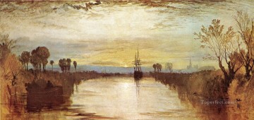Landscapes Painting - Chichester Canal Romantic landscape Joseph Mallord William Turner